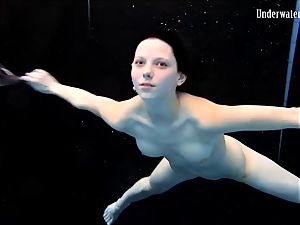 two nymphs swim and get bare super-sexy