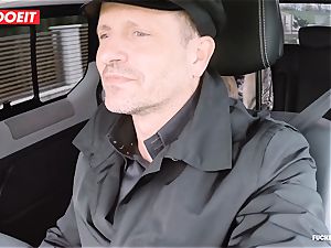 LETSDOEIT - kinky Czech seduces and smashes Uber Driver